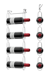 Flaschenregal Chain My Wine Magnum MBT4 für 4 Flaschen Magnums